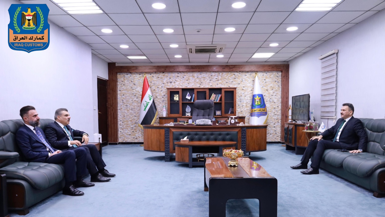 ⭕ مدير عام الهيئة العامة للكمارك يستقبل معالي رئيس ممثلية حكومة اقليم كردستان في مقر الهيئة.