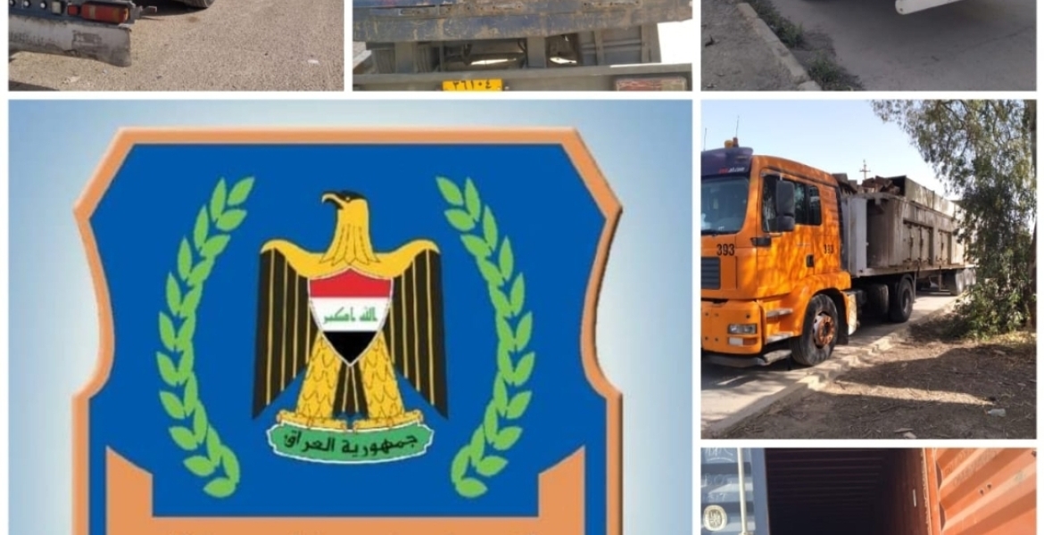 تحريات مديرية كمرك المنطقة الوسطى تضبط(١٩) شاحنة مخالفة عند مداخل مدينة بغداد