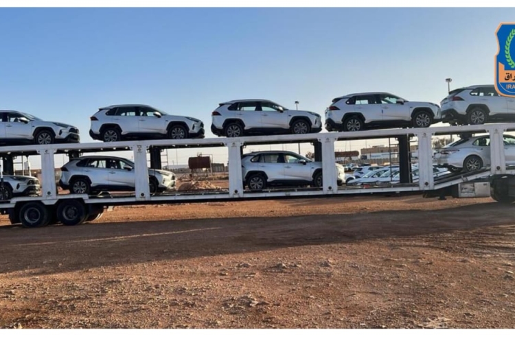 ⭕ مركز كمرك طريبيل الحدودي يعيد اصدار (٩) سيارات مخالفة الى الجانب الأردني.